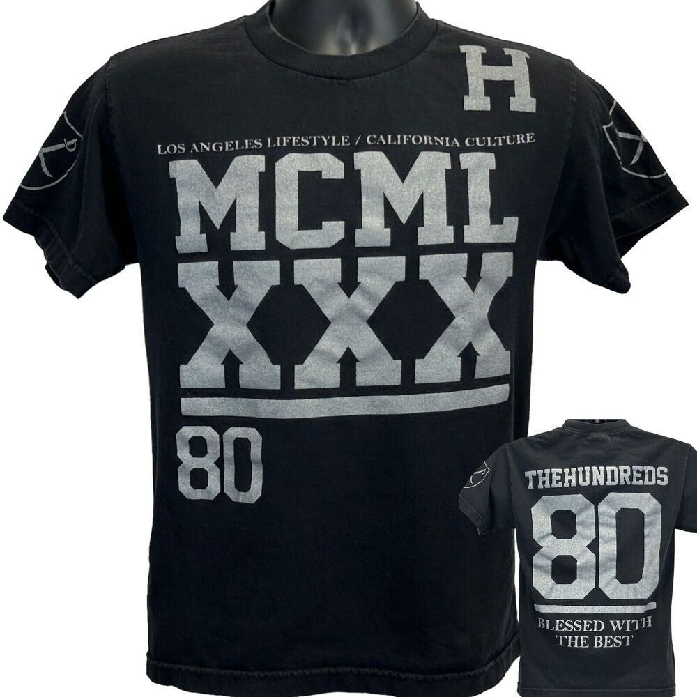 The Hundreds Blessed With The Best T Shirt Black Streetwear MCMLXXX Mens S Small